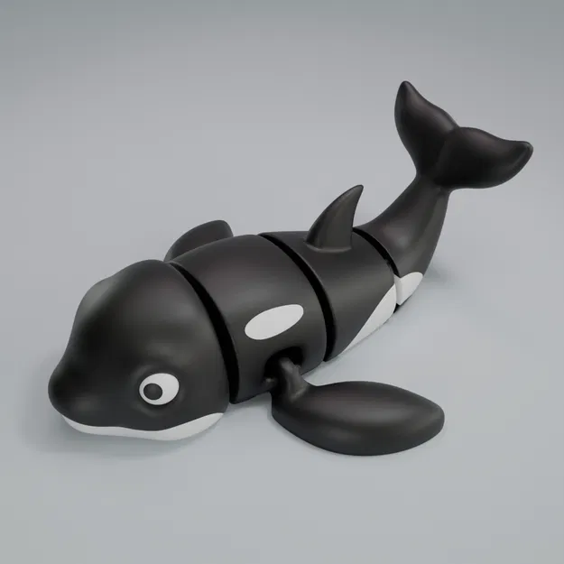 Cá voi Sát thủ Bắc Cực - Mô hình Móc chìa khóa Khớp nối - Image 2