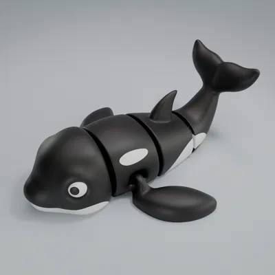 Cá voi Sát thủ Bắc Cực - Mô hình Móc chìa khóa Khớp nối