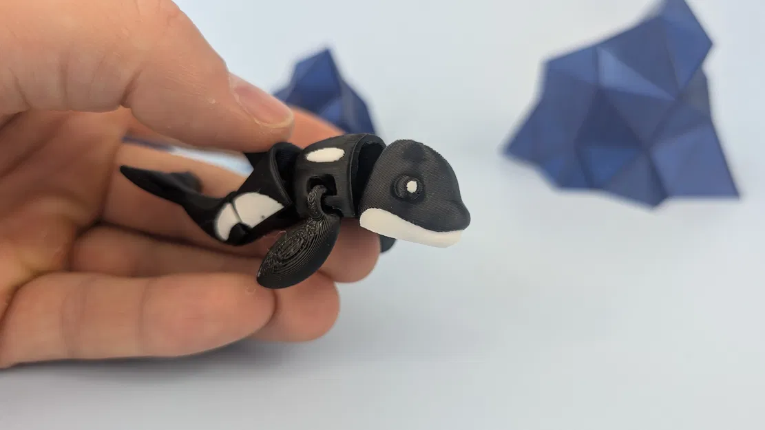 Cá voi Sát thủ Bắc Cực - Mô hình Móc chìa khóa Khớp nối - Image 3