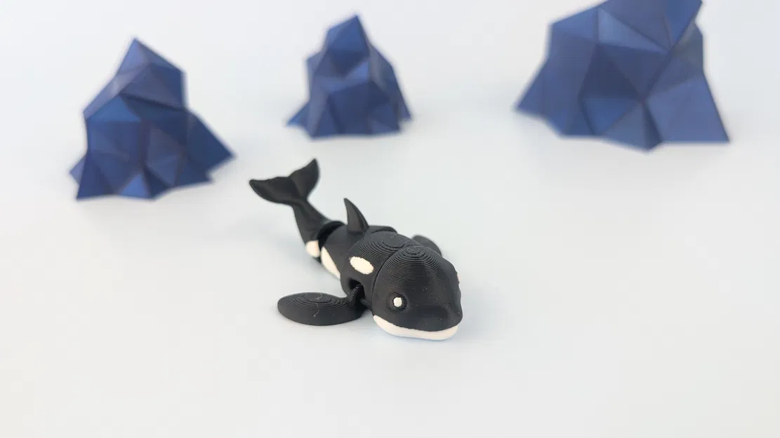 Cá voi Sát thủ Bắc Cực - Mô hình Móc chìa khóa Khớp nối - Image 4