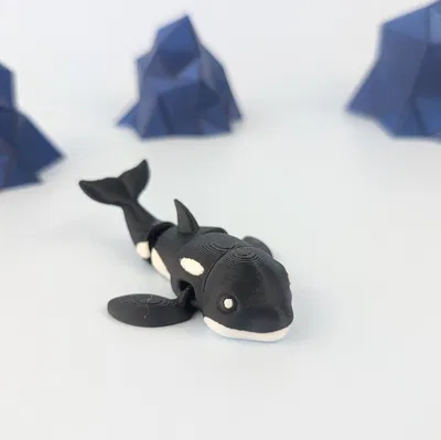 Cá voi Sát thủ Bắc Cực - Mô hình Móc chìa khóa Khớp nối