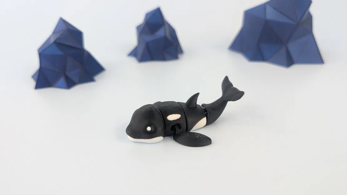 Cá voi Sát thủ Bắc Cực - Mô hình Móc chìa khóa Khớp nối - Image 6