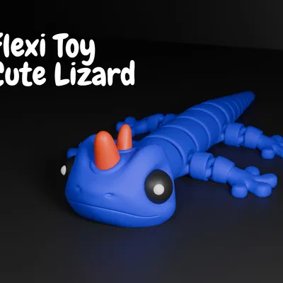 Thằn Lằn Đồ Chơi Dẻo Dễ Thương