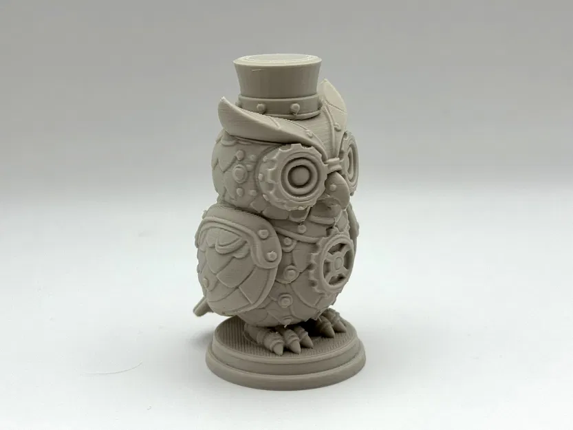 Tượng Cú Họa Tiết Steampunk - Image 4