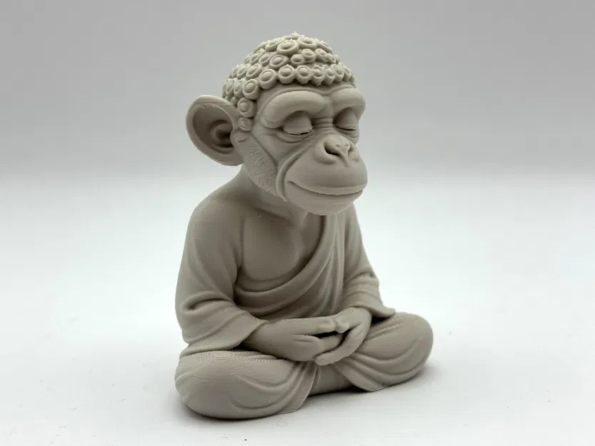Zen Chimp - Tượng Khỉ Thiền Định Trang Trí - Image 1