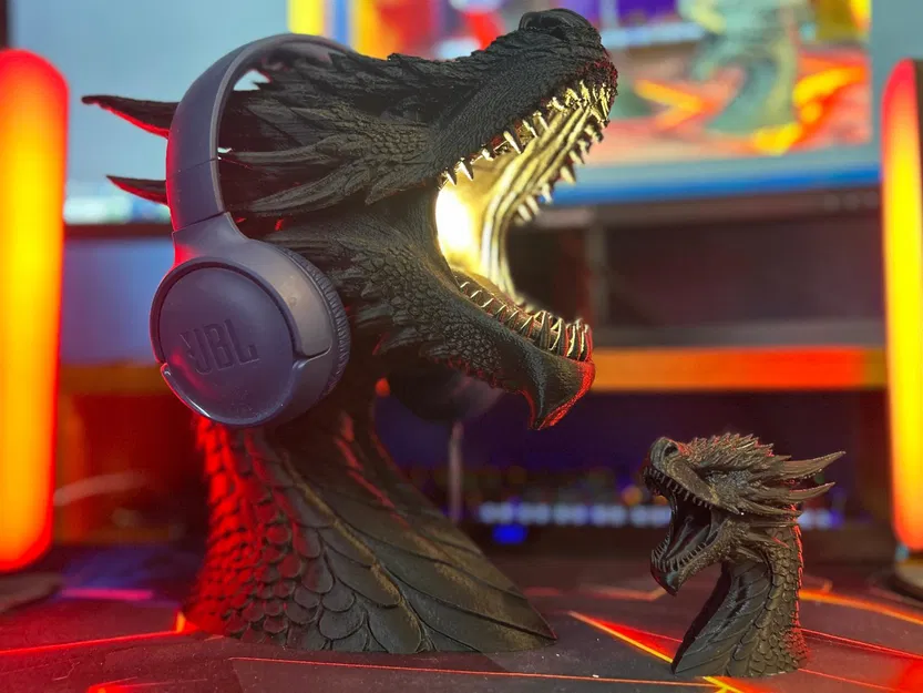 Chân Đèn Tai Nghe Hình Rồng - Image 1