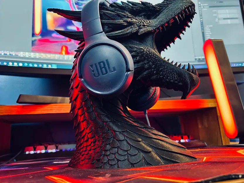 Chân Đèn Tai Nghe Hình Rồng - Image 4