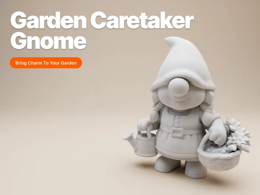 Ông Cụ Làm Vườn – Tượng Nữ Tóc Tết (Phong Cách Đất Sét Ngộ Nghĩnh) - Image 1