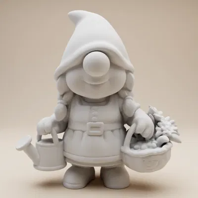 Ông Cụ Làm Vườn – Tượng Nữ Tóc Tết (Phong Cách Đất Sét Ngộ Nghĩnh)