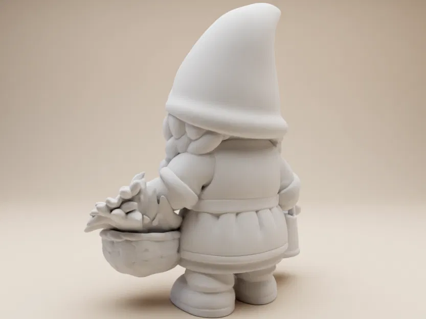 Ông Cụ Làm Vườn – Tượng Nữ Tóc Tết (Phong Cách Đất Sét Ngộ Nghĩnh) - Image 4