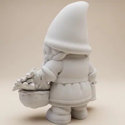 Ông Cụ Làm Vườn – Tượng Nữ Tóc Tết (Phong Cách Đất Sét Ngộ Nghĩnh)