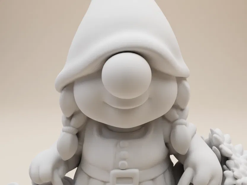 Ông Cụ Làm Vườn – Tượng Nữ Tóc Tết (Phong Cách Đất Sét Ngộ Nghĩnh) - Image 6