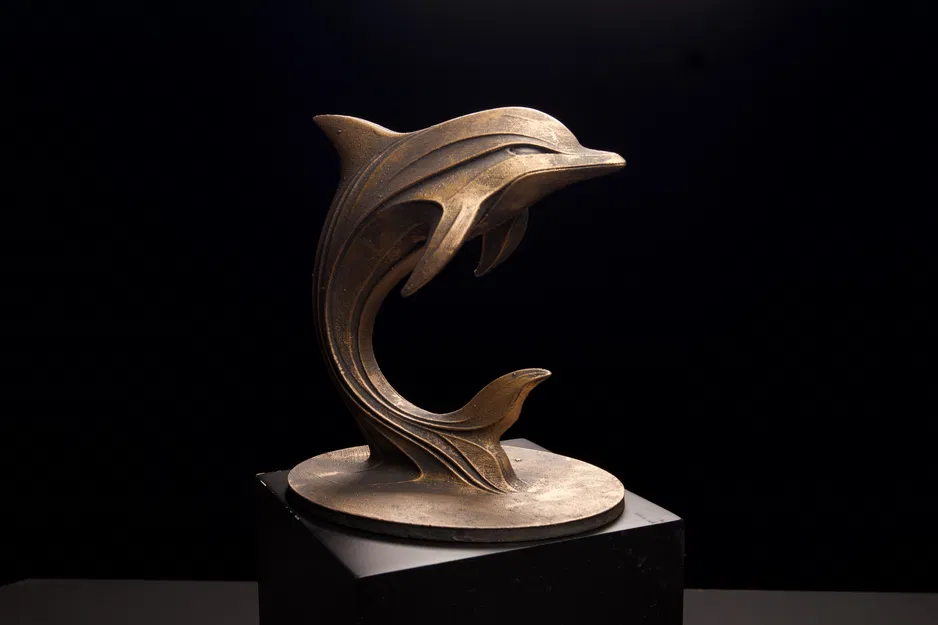 Tượng Cá Heo – Thiết Kế Tối Giản Hữu Cơ - Image 1