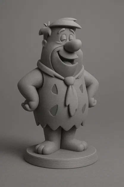 Mô Hình 3D Fred Feuerstein - Trái Tim Của Bedrock - Image 1