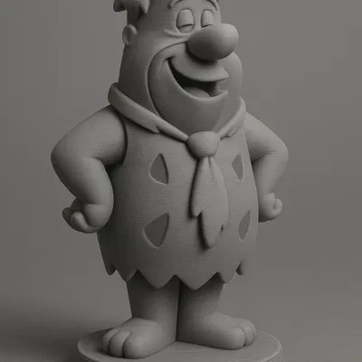 Mô Hình 3D Fred Feuerstein - Trái Tim Của Bedrock