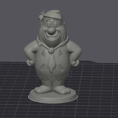 Mô Hình 3D Fred Feuerstein - Trái Tim Của Bedrock