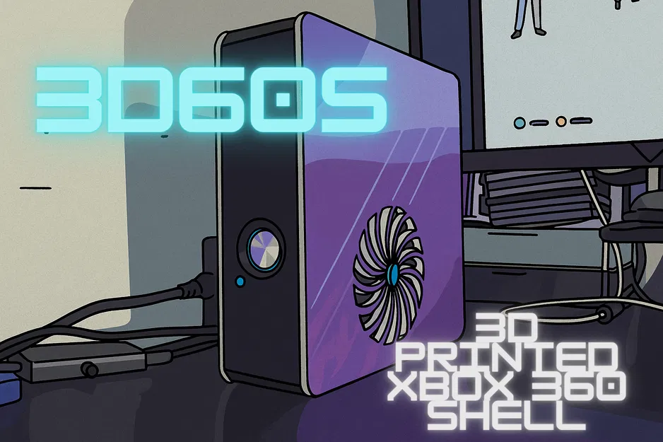 3D60S - Vỏ Xbox 360 Slim In 3D Module Hóa - Image 1