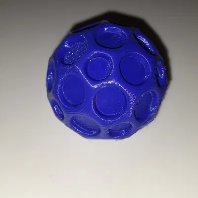 Mô hình 3D quả bóng trăng có thể bật nảy