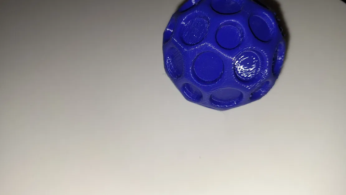 Mô hình 3D quả bóng trăng có thể bật nảy - Image 5