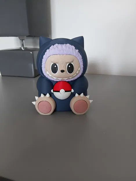 Mô Hình Labubu x Snorlax In Đa Màu STL - Image 2