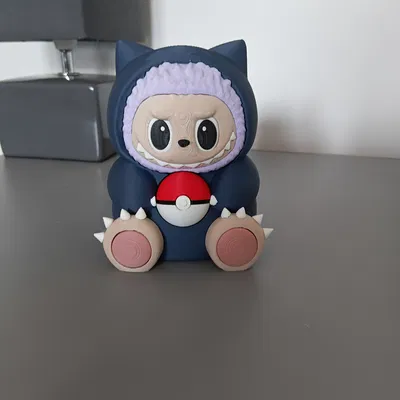 Mô Hình Labubu x Snorlax In Đa Màu STL