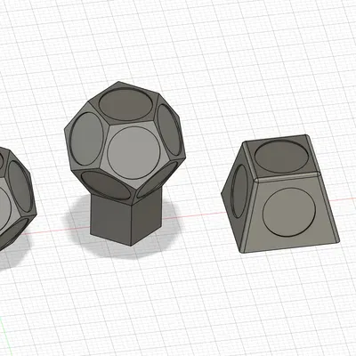 Vạch Dấu 3D Cho Quét 3D (Lỗ Nam Châm In Sẵn)