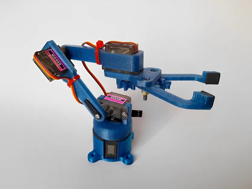 Cánh Tay Robot Mini 4 Bậc Tự Do Dùng Servo MG90 - Image 1