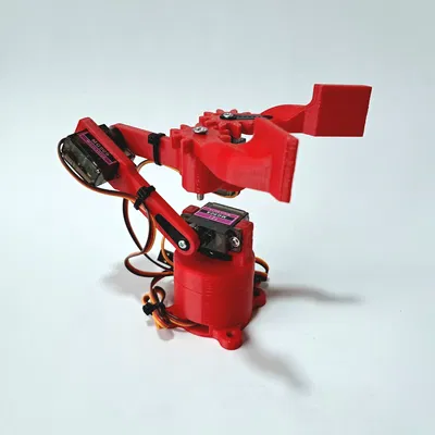 Brazo Robótico Tối Giản Dễ In 3D với Micro Servo MG90