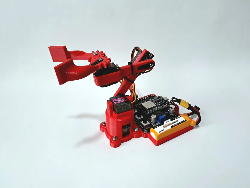 Brazo Robótico Tối Giản Dễ In 3D với Micro Servo MG90 - Image 4