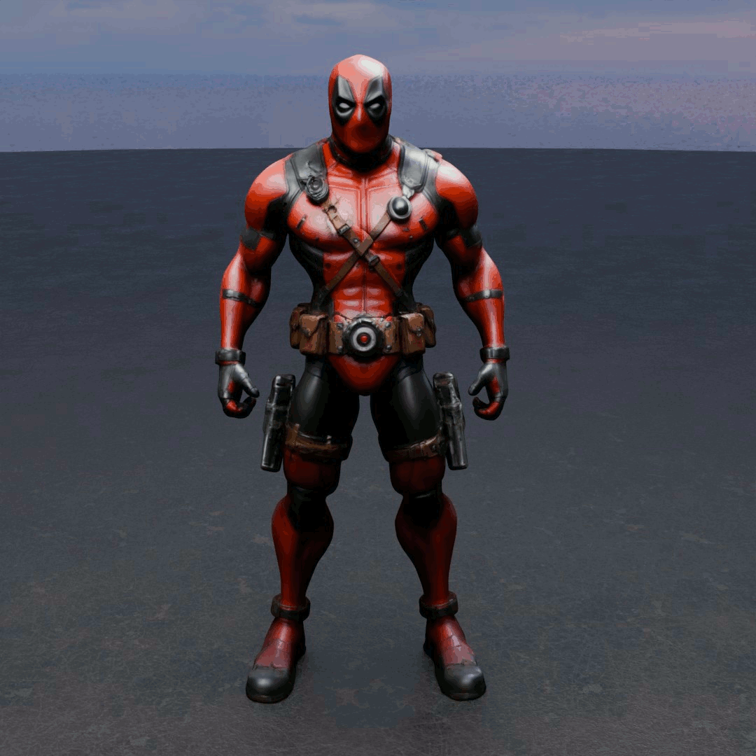 Mô hình DeadPool 3D - Image 1