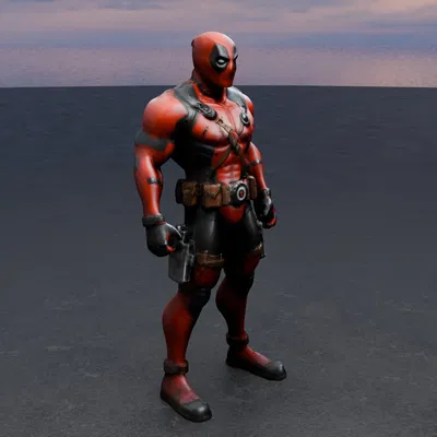 Mô hình DeadPool 3D