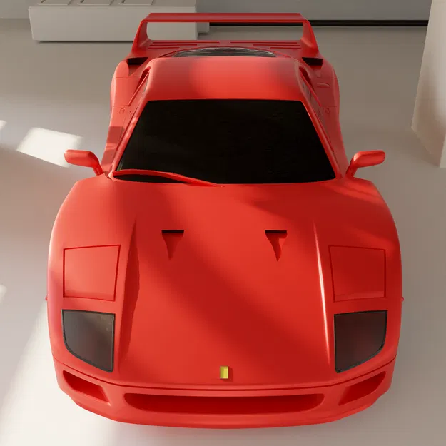 Mô hình 3D Ferrari F40 huyền thoại - Image 3