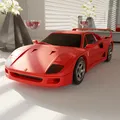 Mô hình 3D Ferrari F40 huyền thoại - Thumbnail 4
