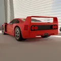 Mô hình 3D Ferrari F40 huyền thoại - Thumbnail 5