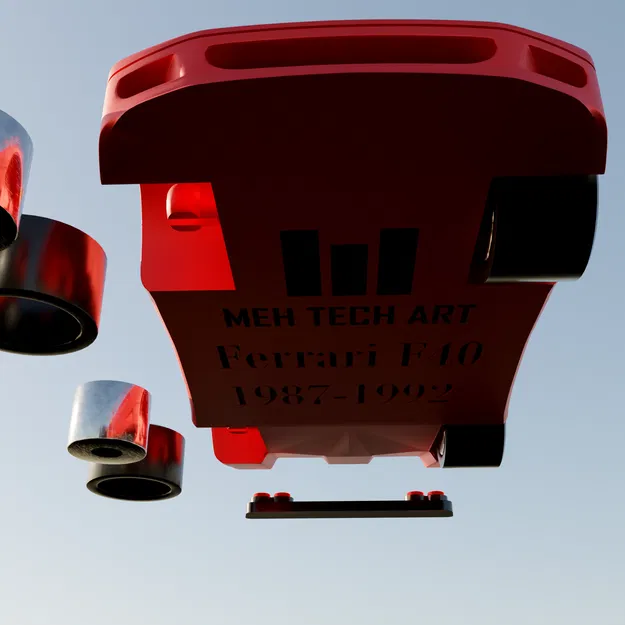 Mô hình 3D Ferrari F40 huyền thoại - Image 7