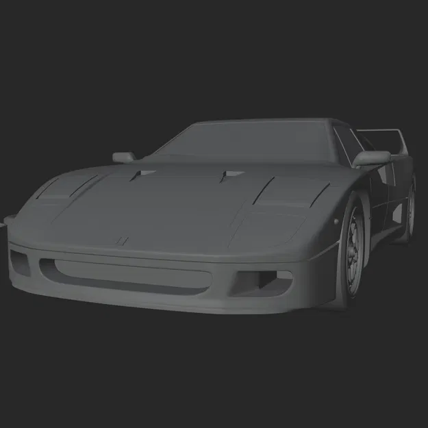 Mô hình 3D Ferrari F40 huyền thoại - Image 8
