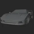 Mô hình 3D Ferrari F40 huyền thoại - Thumbnail 8