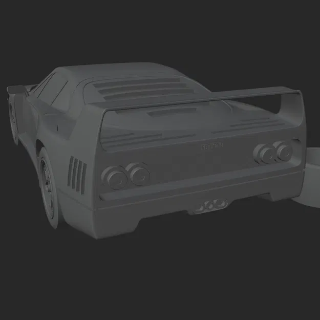 Mô hình 3D Ferrari F40 huyền thoại - Image 9