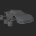 Mô hình 3D Ferrari F40 huyền thoại - Thumbnail 11