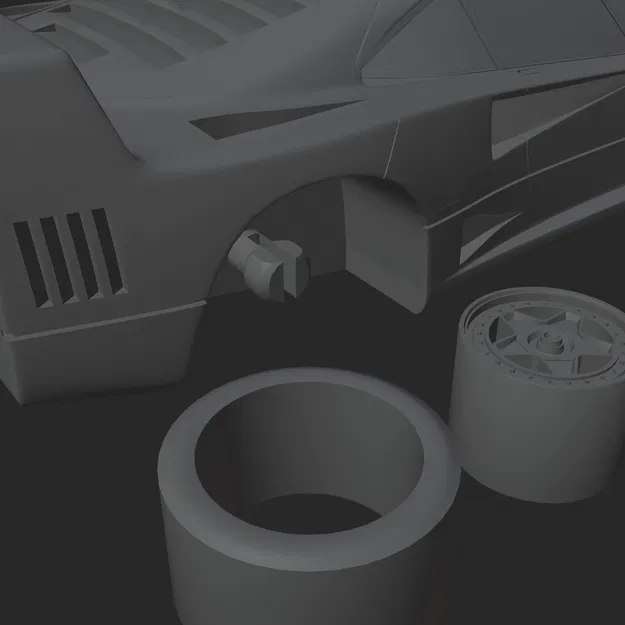 Mô hình 3D Ferrari F40 huyền thoại - Image 12