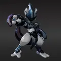 Mô Hình 3D Mecha-Mewtwo - Pokemon - File 3D Obj Mewtwo - Thumbnail 1