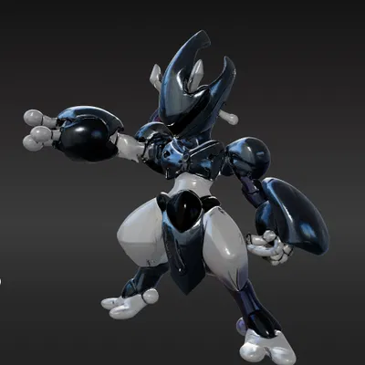 Mô Hình 3D Mecha-Mewtwo - Pokemon - File 3D Obj Mewtwo