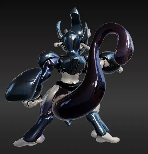 Mô Hình 3D Mecha-Mewtwo - Pokemon - File 3D Obj Mewtwo - Image 3