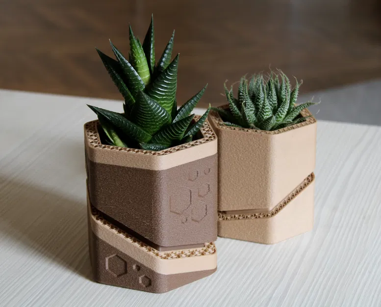 Chậu hoa "HEXA-CUT" Tự Tưới Nước - Image 3