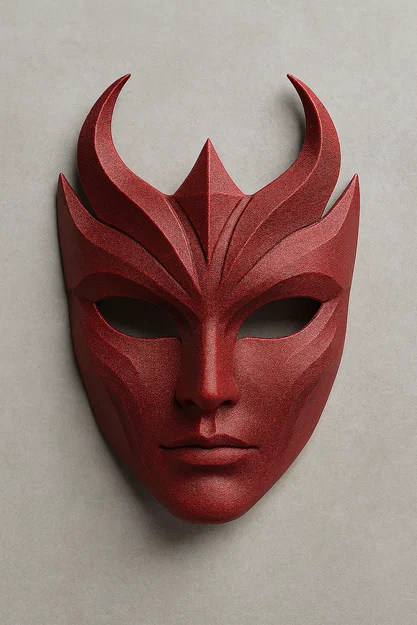 Mặt Nạ Vàng Thần Thánh – Mô tả Mặt Nạ Trang Trí In 3D - Image 3