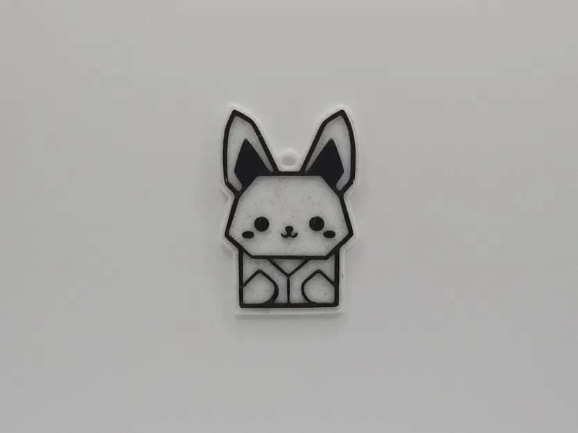 Móc Khóa Thỏ Origami - Image 1