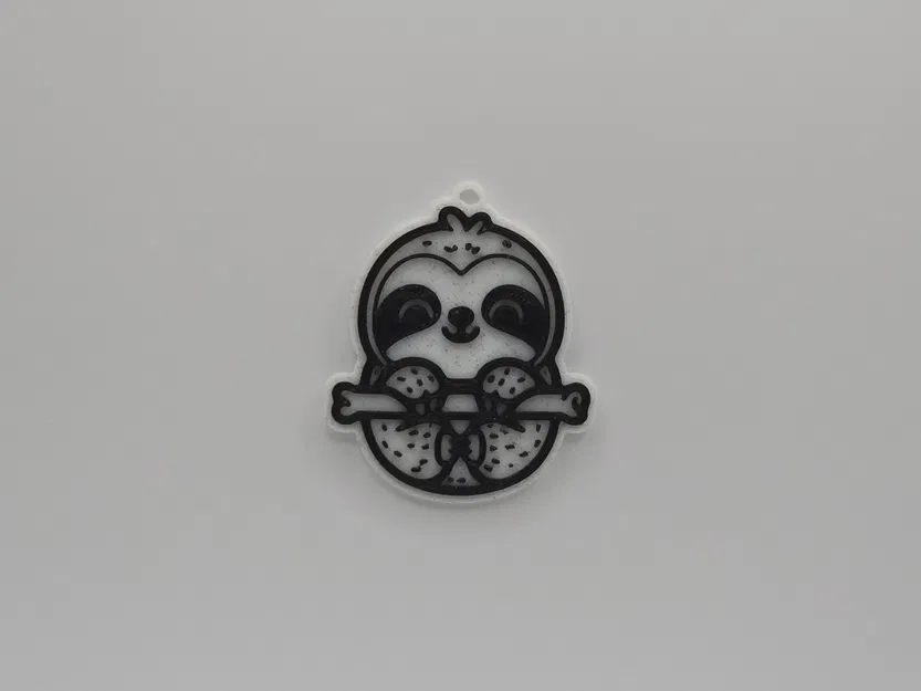 Móc Khóa Cú Lười Dễ Thương - Image 1