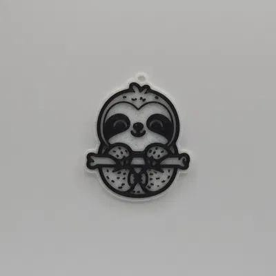 Móc Khóa Cú Lười Dễ Thương