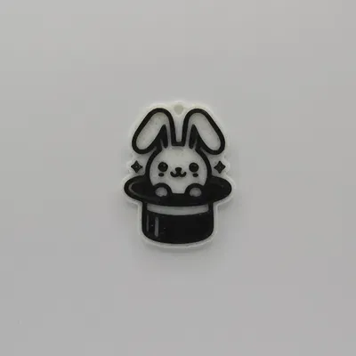 Móc Khóa Hình Thỏ Đội Nón Dễ Thương