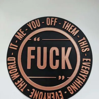 Tấm FCK "F.ck plaquet"